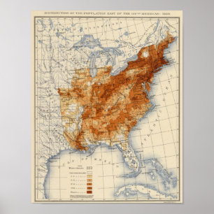 7 Populatie 1840 Poster
