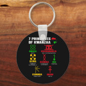 7 principes van Kwanzaa Celebration Pan African Bo Sleutelhanger (Voorkant)
