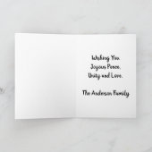 7 principes van Kwanzaa Feestdagen Kaart (Binnen)