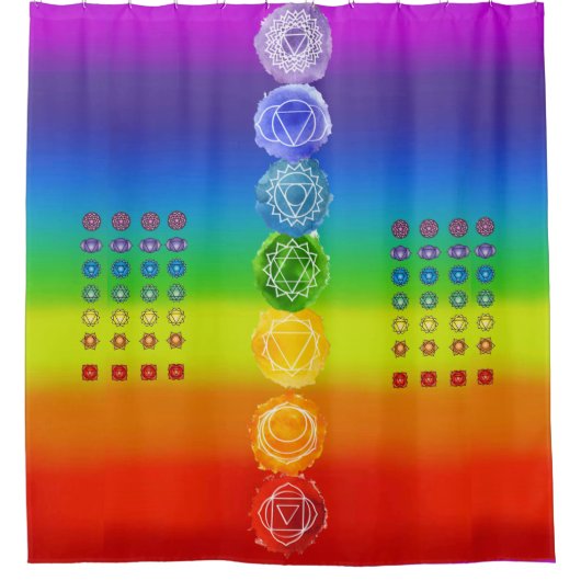 7 Rideau de douche Chakra (Devant)