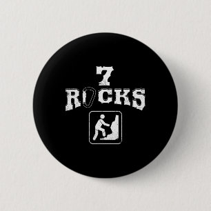 7 Rocks Bergbeklimmen Zeven Jaar Oude Verjaardag T Ronde Button 5,7 Cm