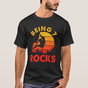 7 Rocks Retro cliber Birthday T-shirt