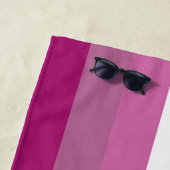 7 Serviette de plage de drapeaux lesbiennes en ban (En situation)