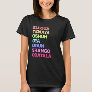 7 Seven African Powers Orisha Santeria Cuba Religi T-shirt