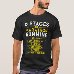 7 stadia van marathon lopen t-shirt