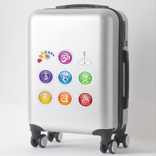 7 Sticker Chakras 10 Set #05 (Sur valise)