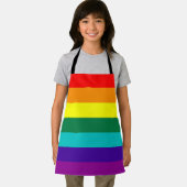 7-Stripe Rainbow Pride Flag Schort (Insitu)