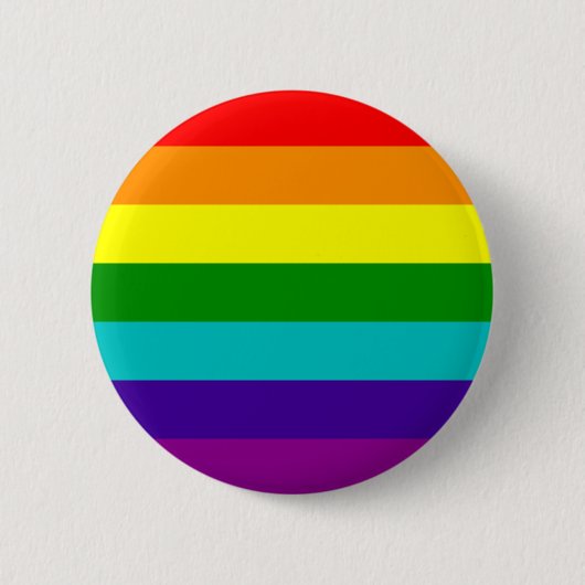 7 Stripes Rainbow Gay Pride Flag Button (Voorkant)