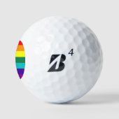 7 Stripes Rainbow Gay Pride Flag Golfballen (Logo)