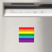 7 Stripes Rainbow Gay Pride Flag Magnet Magneet (Insitu (Vaatwasser))