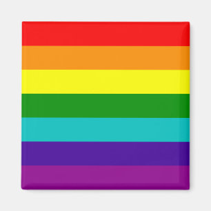 7 Stripes Rainbow Gay Pride Flag Magnet Magneet
