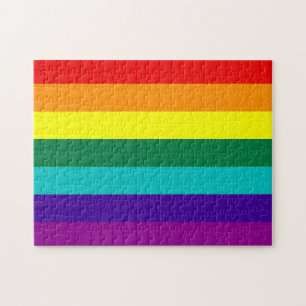 7 Stripes Rainbow Gay Pride Flag Puzzle Legpuzzel