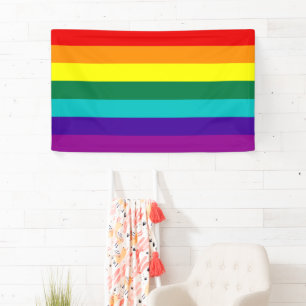 7 Stripes Rainbow Gay Pride Flag Spandoek