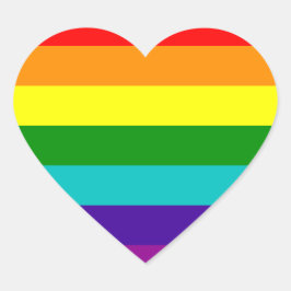 7 Stripes Rainbow Gay Pride Flag Sticker