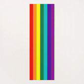 7 Stripes Rainbow Gay Pride Flag Yogamat (Achterkant)