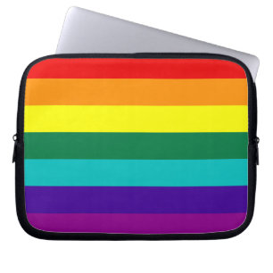 7 Stripes Rainbow Gay Pride-laptophoes Laptop Sleeve