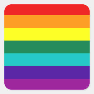 7 Stripes Regenbooggraf Pride Flag Sticker
