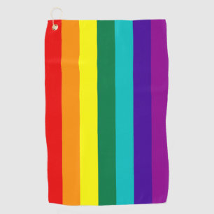 7 Stripes Regenbooggrafflag Golfhanddoek