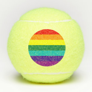 7 Stripes Regenbooggrafflag Tennisballen
