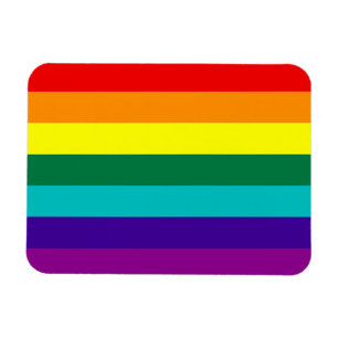 7 Stripes Regenboogkap Pride Flag Premium Magnet Magneet