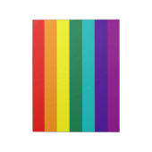 7 Stripes regenboogkap Pride Vlag Blocnote (Gedraaid)