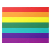 7 Stripes regenboogkap Pride Vlag Blocnote (Voorkant)