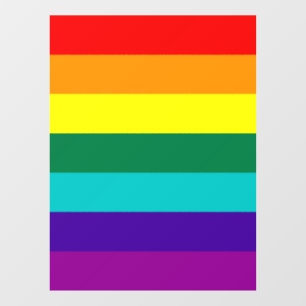 7 Stripes regenboogpride  Raamsticker