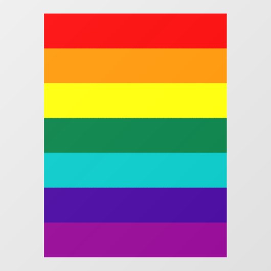 7 Stripes regenboogpride Raamsticker (Vel)