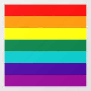 7 Stripes regenboogpride Raamsticker