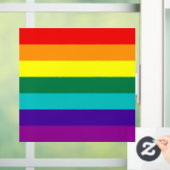 7 Stripes regenboogpride  Raamsticker (Huis)
