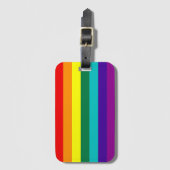7 Stripes Regenboogpride vlag Bagagelabel (Voorkant (verticaal))