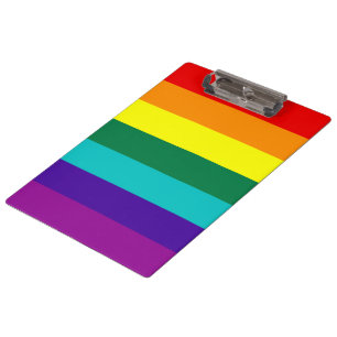 7 Stripes Regenboogpride vlag Klembord