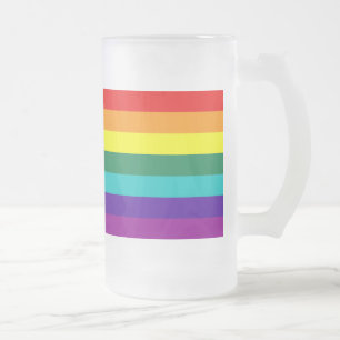 7 Stripes Regenboogpride vlag Matglas Bierpul