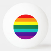 7 Stripes Regenboogpride vlag Pingpongballen (Achterkant)