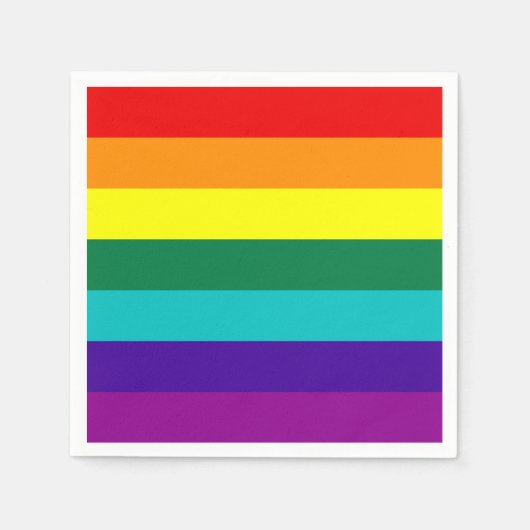 7 Stripes Regenboogpride vlag Servetten (Voorkant)
