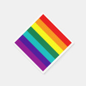 7 Stripes Regenboogpride vlag Servetten (Hoek)