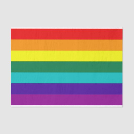 7 Stripes Regenboogpride vlag Tissuepapier (Voorkant)