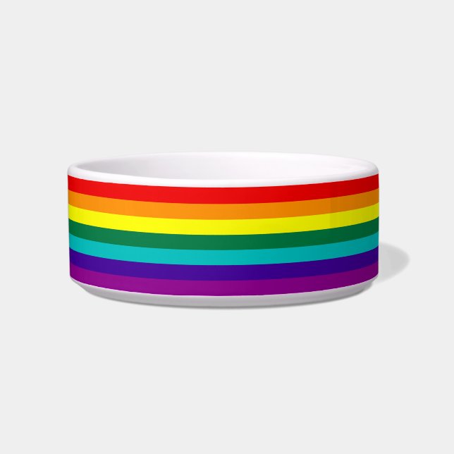 7 Stripes Regenboogpride vlag Voerbakje (Links)
