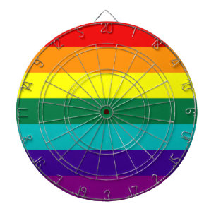 7 Stripes regenboogvlag Dartbord