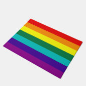 7 Stripes regenboogvlag Deurmat (Schuin)