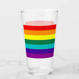 7 Stripes regenboogvlag Glas