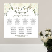 7 Tableau Blanc Floral Boho Welcome Graphique de s