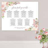 7 Tableau Boho rose Mariage floral