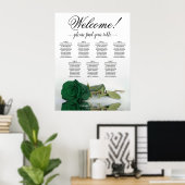 7 Tableau Émeraude Vert Rose Mariage Tableau de si (Bureau à domicile)