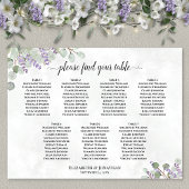 7 Tableau Lavande Eucalyptus Mariage de siège