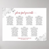 7 Tableau Mariage blanc et rouge frileux (Devant)