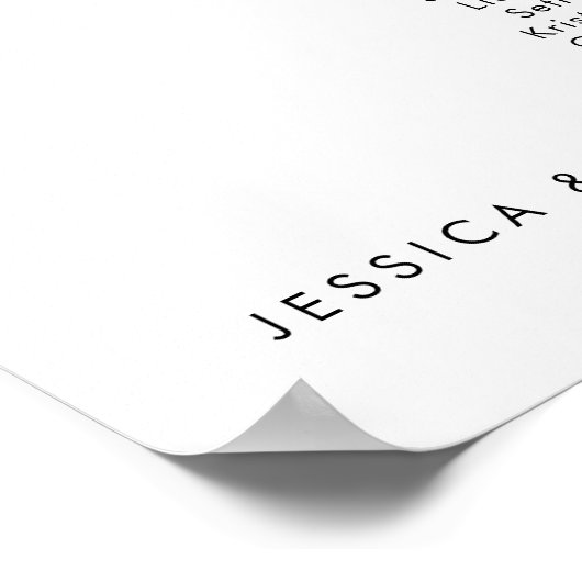 7 Tableaux Nos personnes préférées Plan de tableau (Coin)