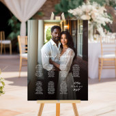 7 tables élégant tableau de sièges mariage photo