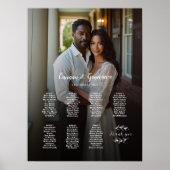 7 tables élégant tableau de sièges mariage photo (Devant)