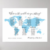7 Tables Plan du Monde de Destination Tableau de S (Devant)